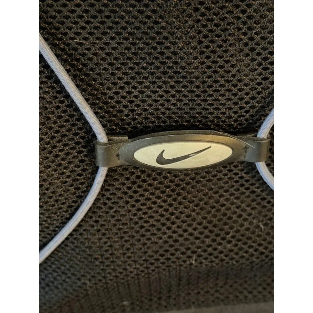 Vintage Nike Black Grey Padded Laptop Backpack Mesh Bungee RN 56323